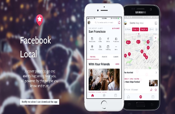 Facebook Local Events App