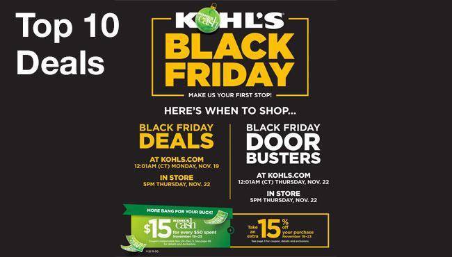 Kohl Black Friday 2018 Deals