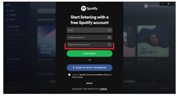 Spotify application